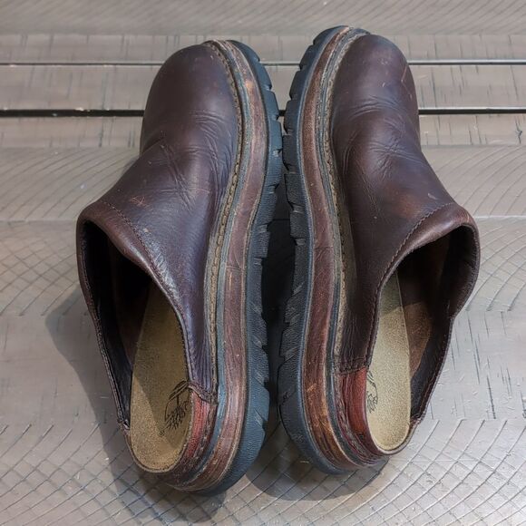Timberland Brown Leather Slip-On Mules Sz 9 main image 6